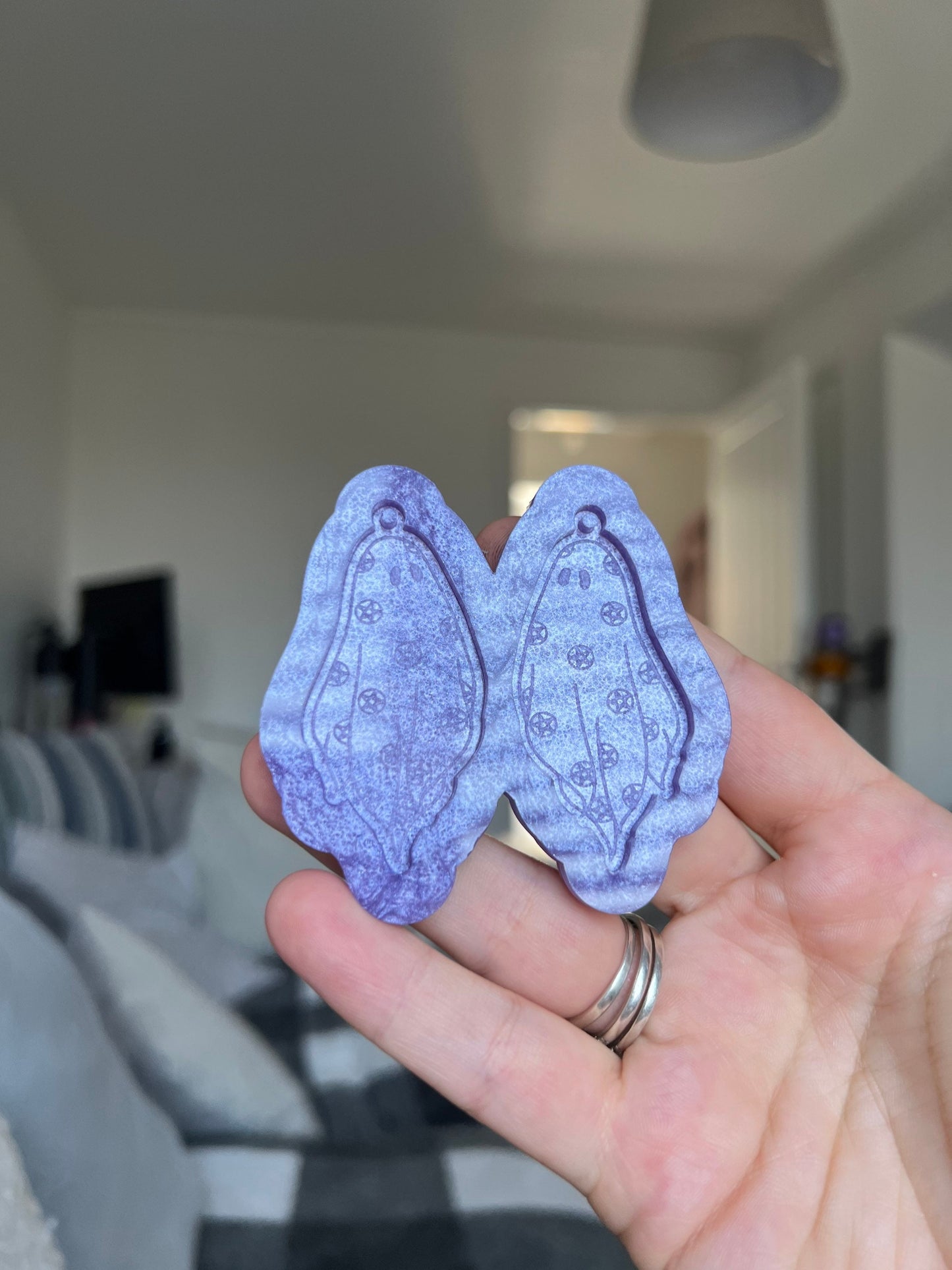 2 inch Pentagram Ghosts Silicone Mould