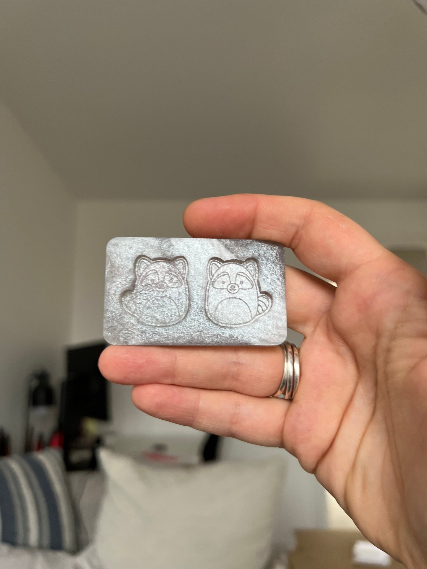 1 inch Raccoon Squishies Silicone Mould