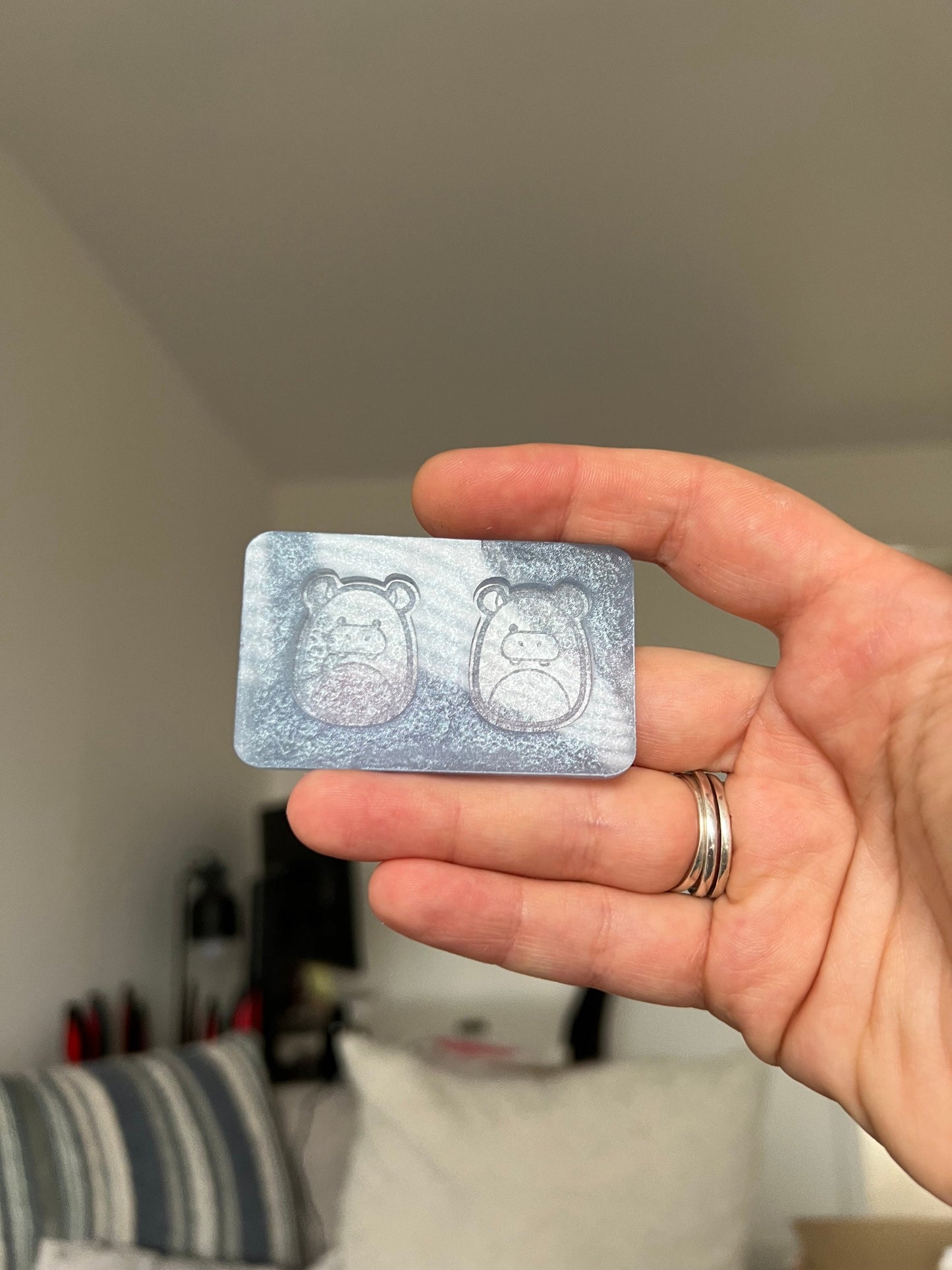 1 inch Hippo Squishies Silicone Mould