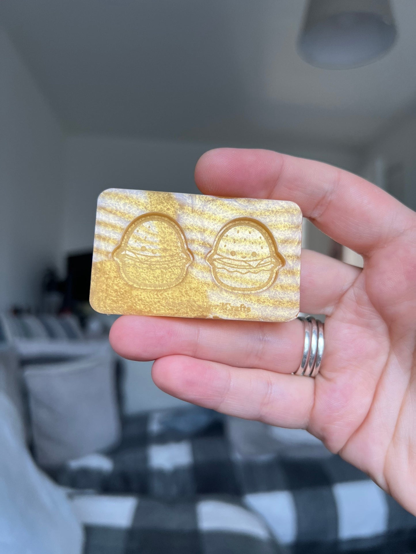 1 inch Burger Squishies Silicone Mould