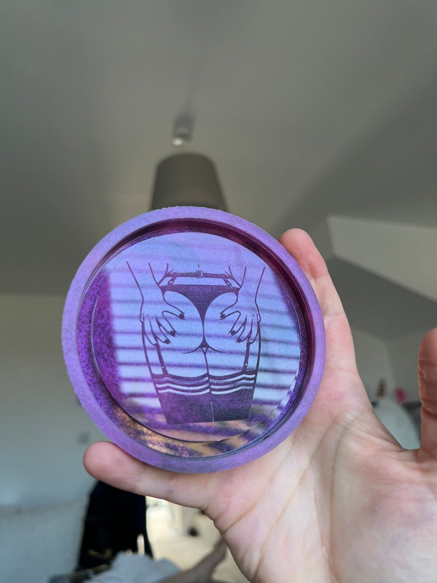 4 inch Rude Sexy Butt Tray Silicone Mould