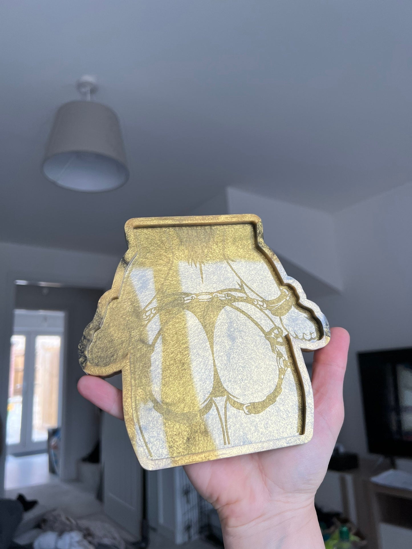 6 inch Rude Sexy Butt Harness Silicone Mould