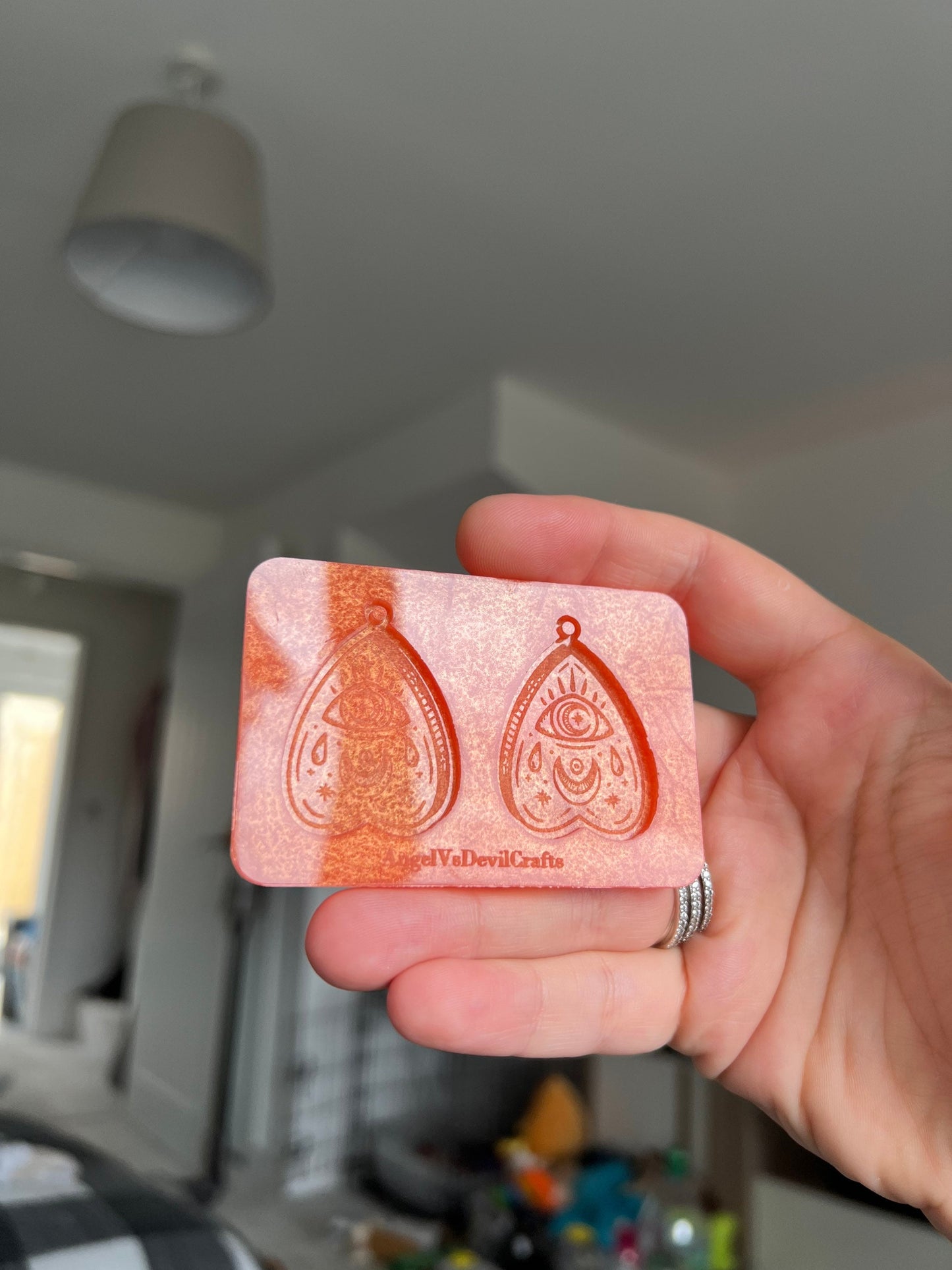 1.5 inch Crying Eyes Planchettes Silicone Mould