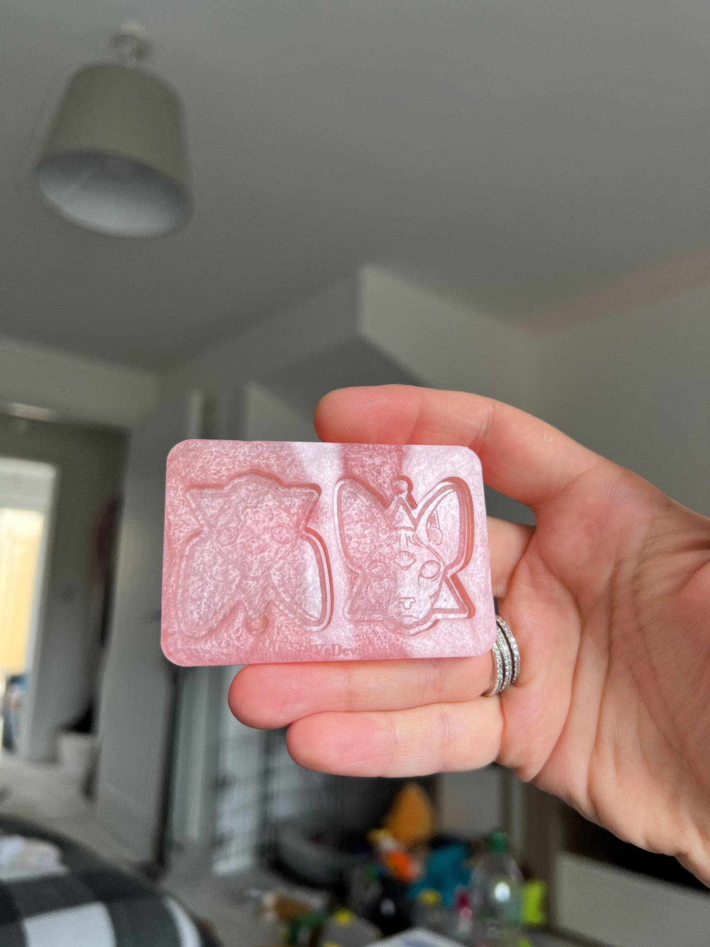 1.5 inch All Seeing Sphynx Cat Heads Silicone Moulds