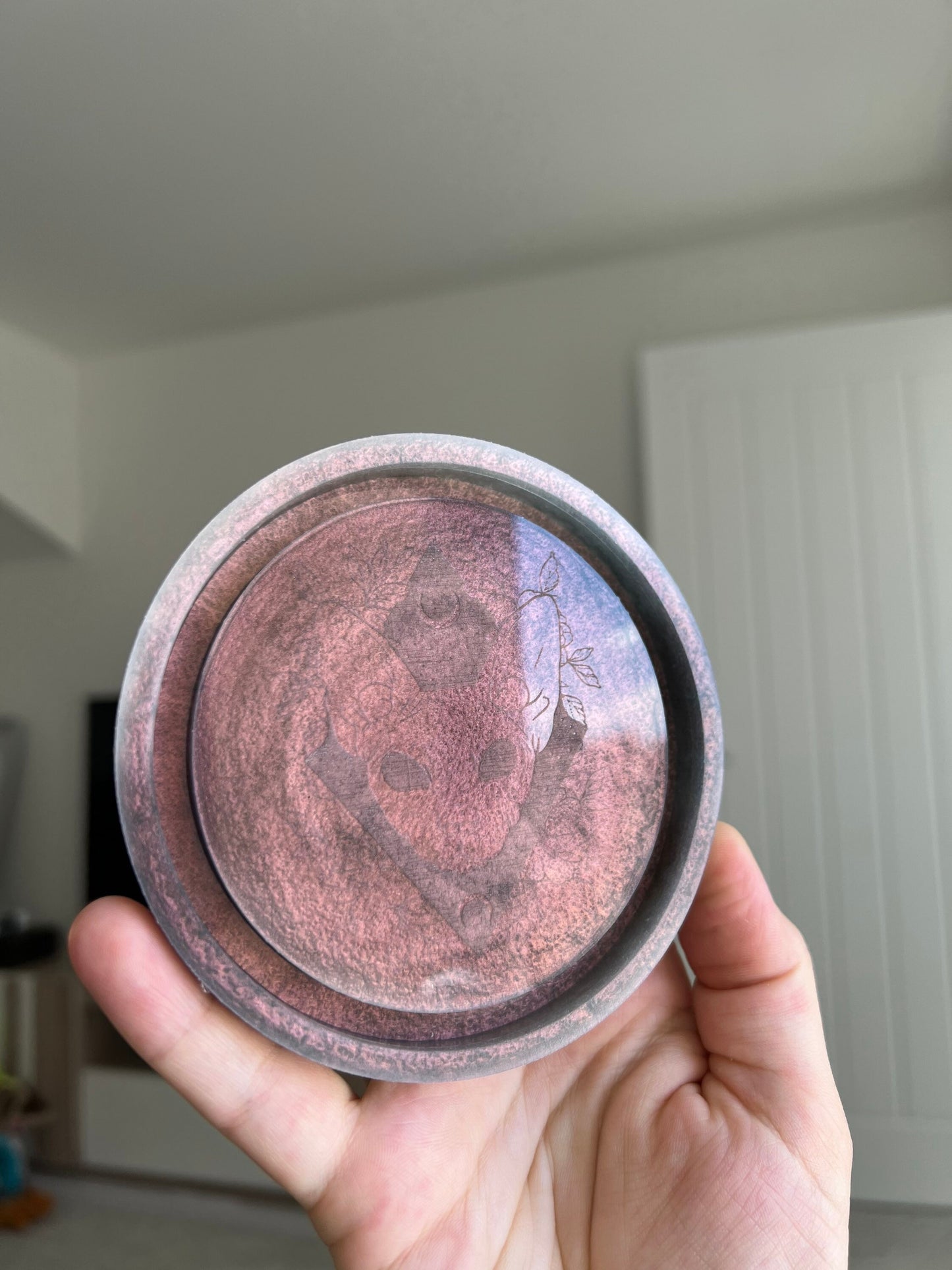 4 inch Floral Spyhnx Cat Tray Silicone Mould