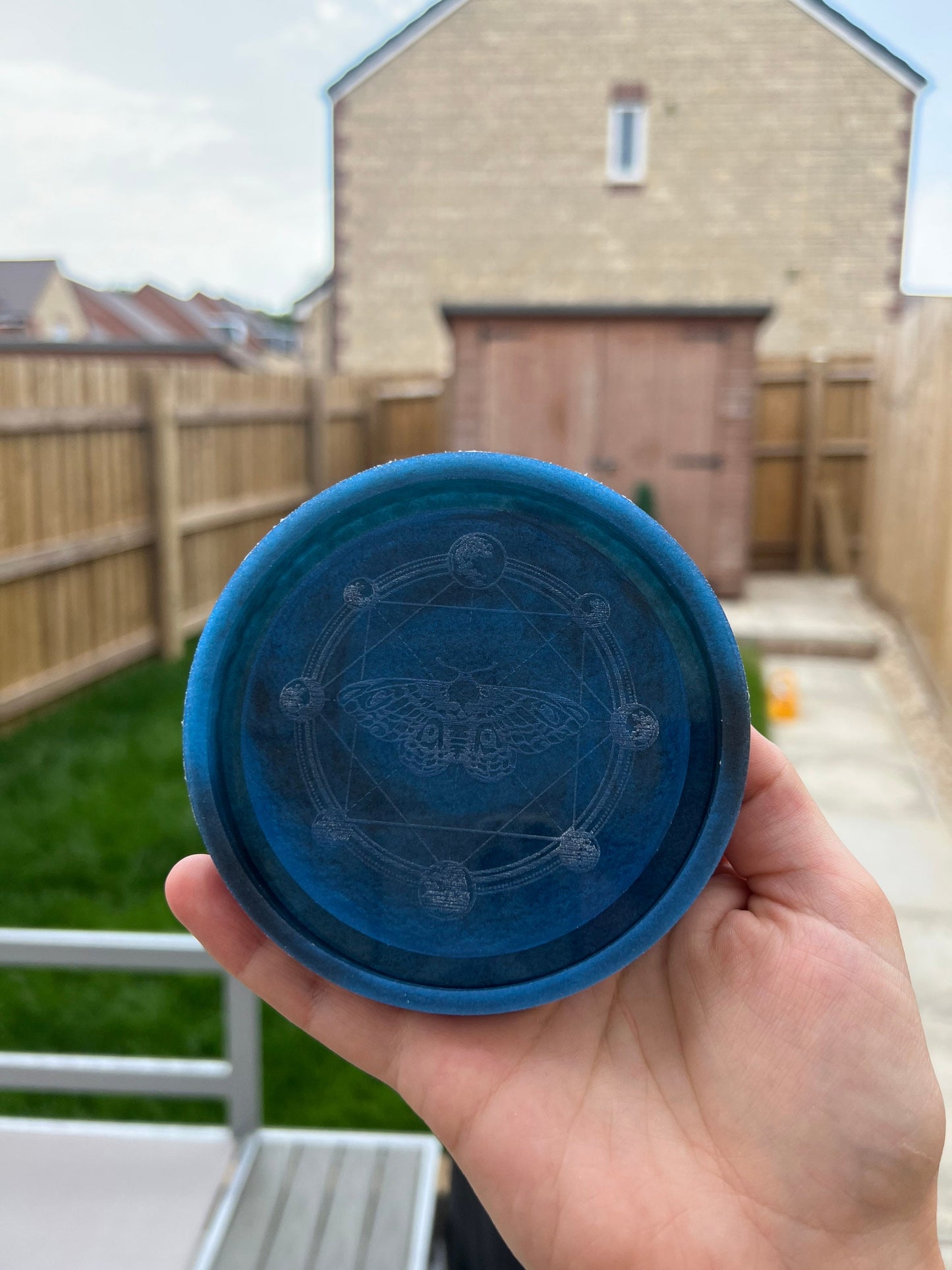 4 inch Moon Phase Moth Tray Silicone Mould