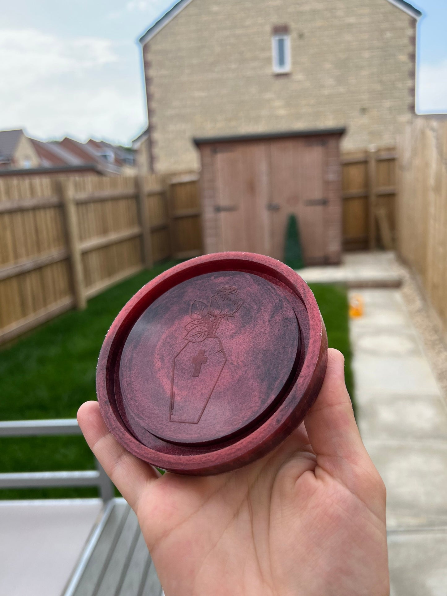 4 inch Rose Coffin Tray Silicone Mould