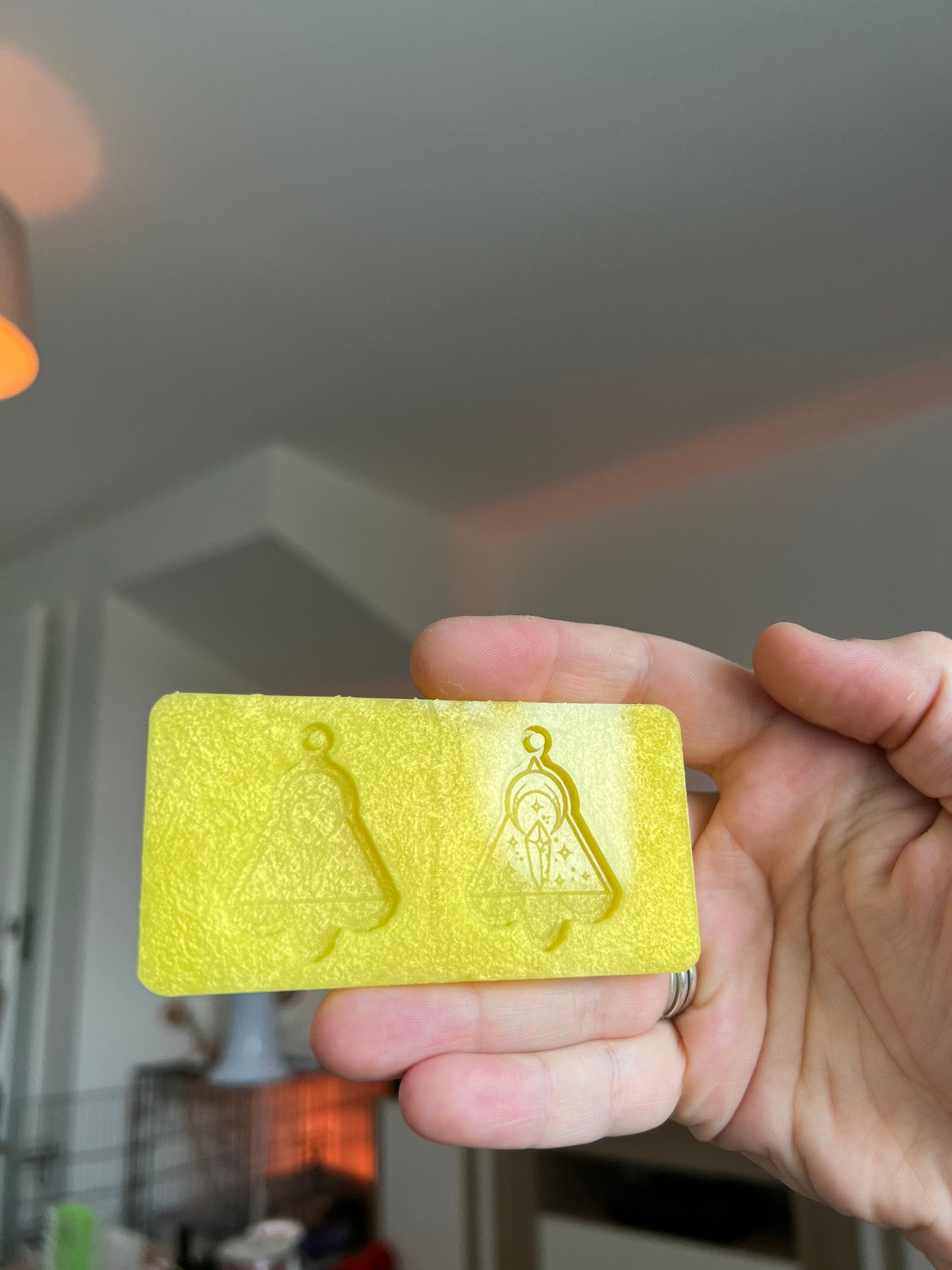 1.5 inch Moon Crystals Silicone Mould