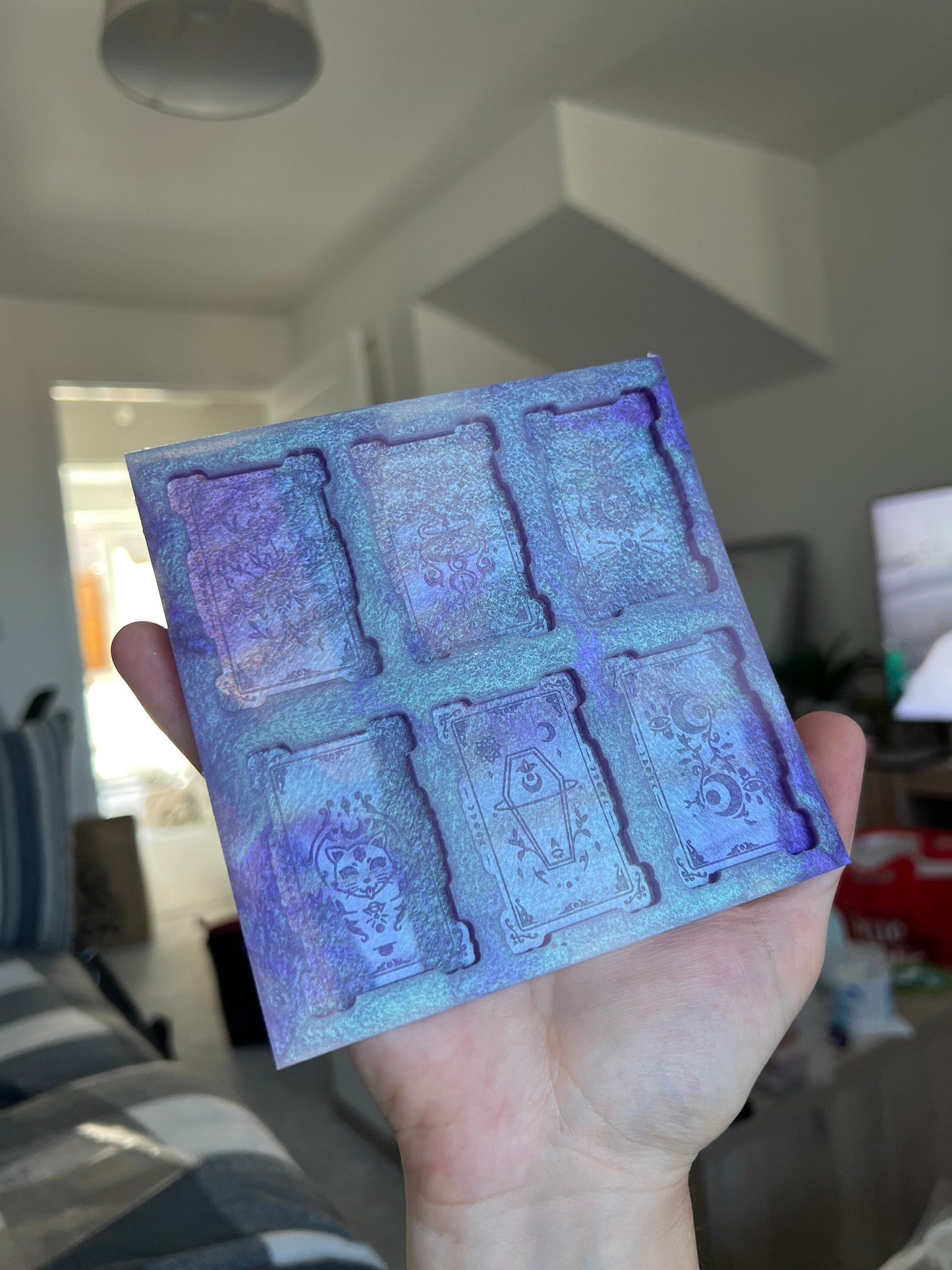 2 inch Tarot Card Palette Silicone Mould