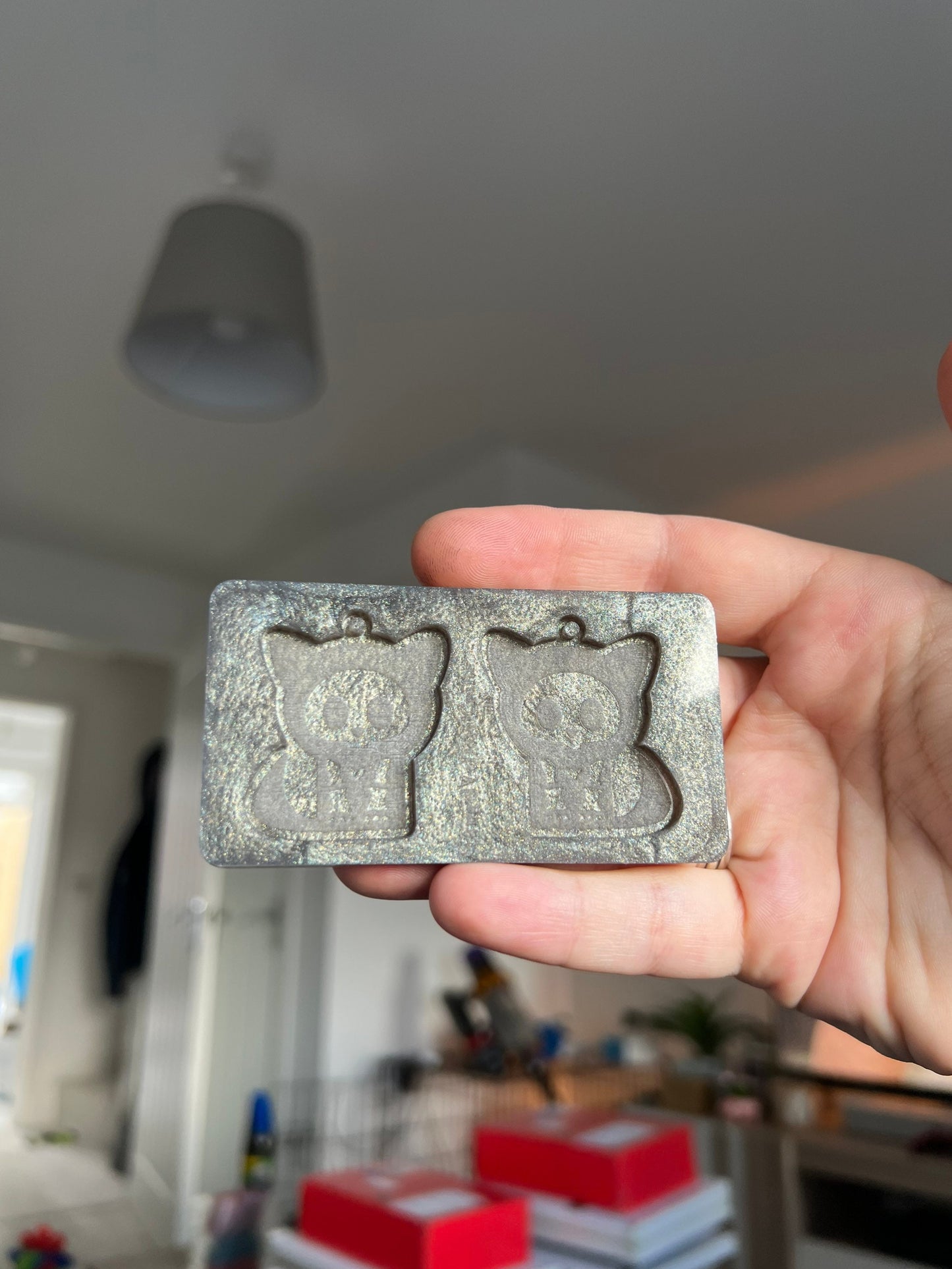 1.5 inch Cats X-rays Silicone Mould