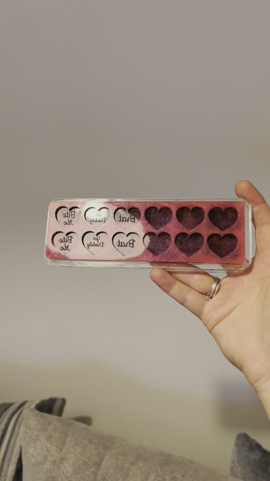 1 inch Rude Love Hearts Silicone Mould Set 1