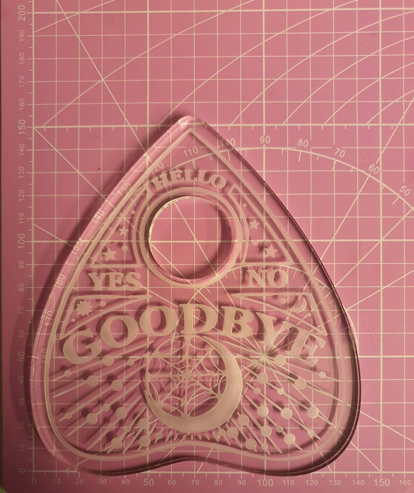 6 inch Goodbye Planchette Silicone Mould