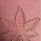 7.5 inch Weed Leaf Tray Silicone Mould