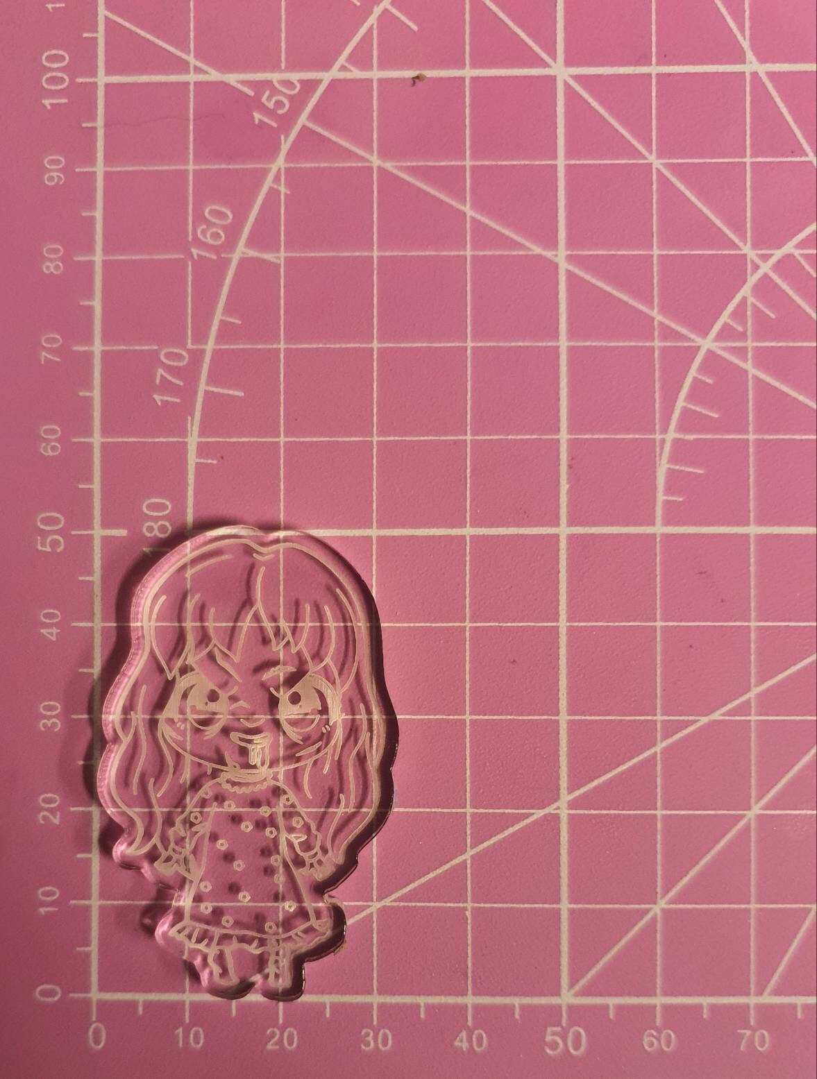 2 inch Evil Lady silicone mould