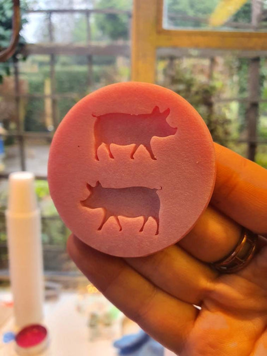 1.1 inch Cute Pigs Silicone Mould