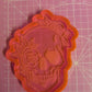 5 inch Rose Skull Tray Silicone Mould
