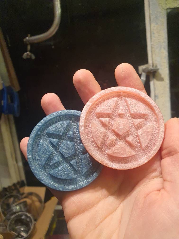 2 Pentagram Silicone Moulds