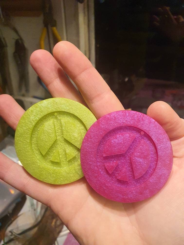 1.5 inch Peace Silicone Moulds