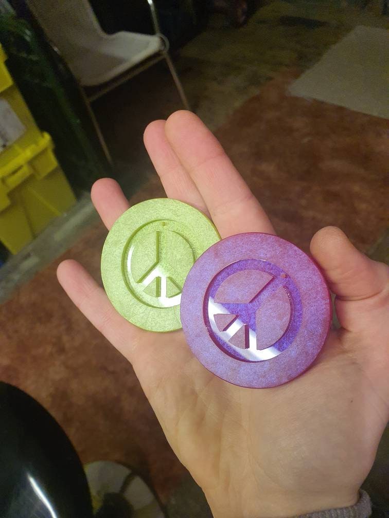 1.5 inch Peace Silicone Moulds