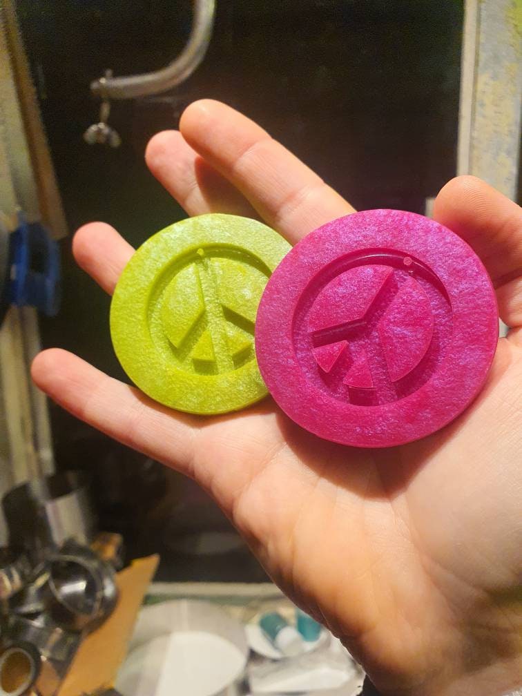 1.5 inch Peace Silicone Moulds