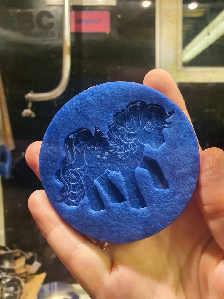 2.5 inch Stars Unicorn Pony Silicone Mould