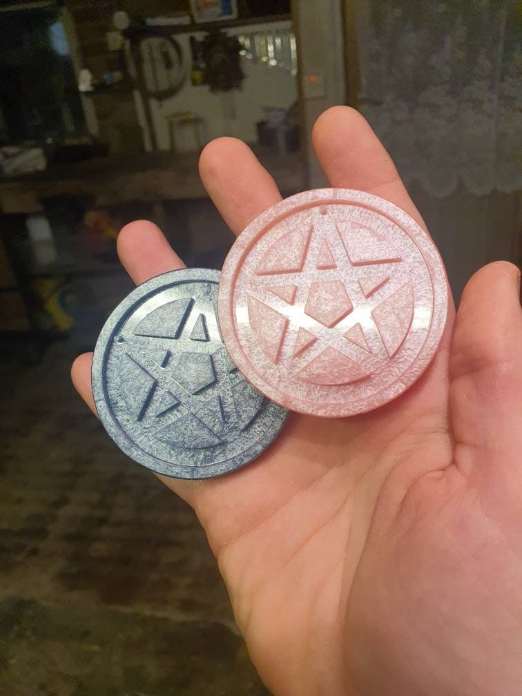 2 Pentagram Silicone Moulds