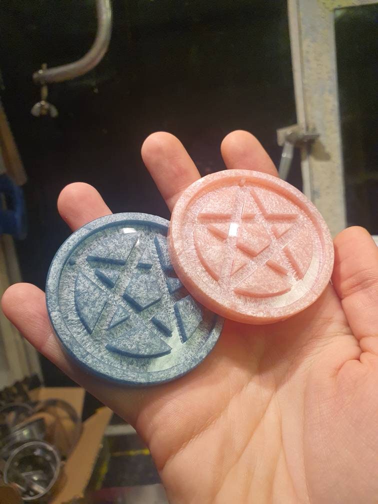 2 Pentagram Silicone Moulds