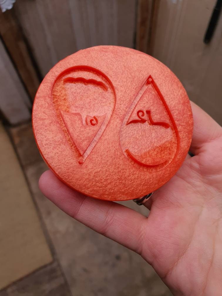 2 inch Plain Pumpkin Earrings Silicone Mould