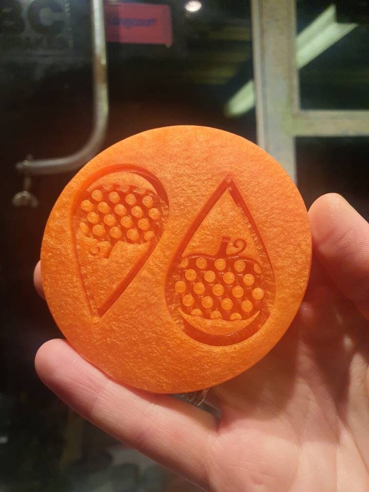 2 inch Polkadot Pumpkin Earrings Silicone Mould