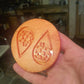 2 inch Dotty Pumpkin Earrings Silicone Mould