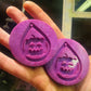 2 inch Evil Pumpkin Earrings Silicone Moulds
