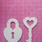 Large Lock & Key Silicone Mould