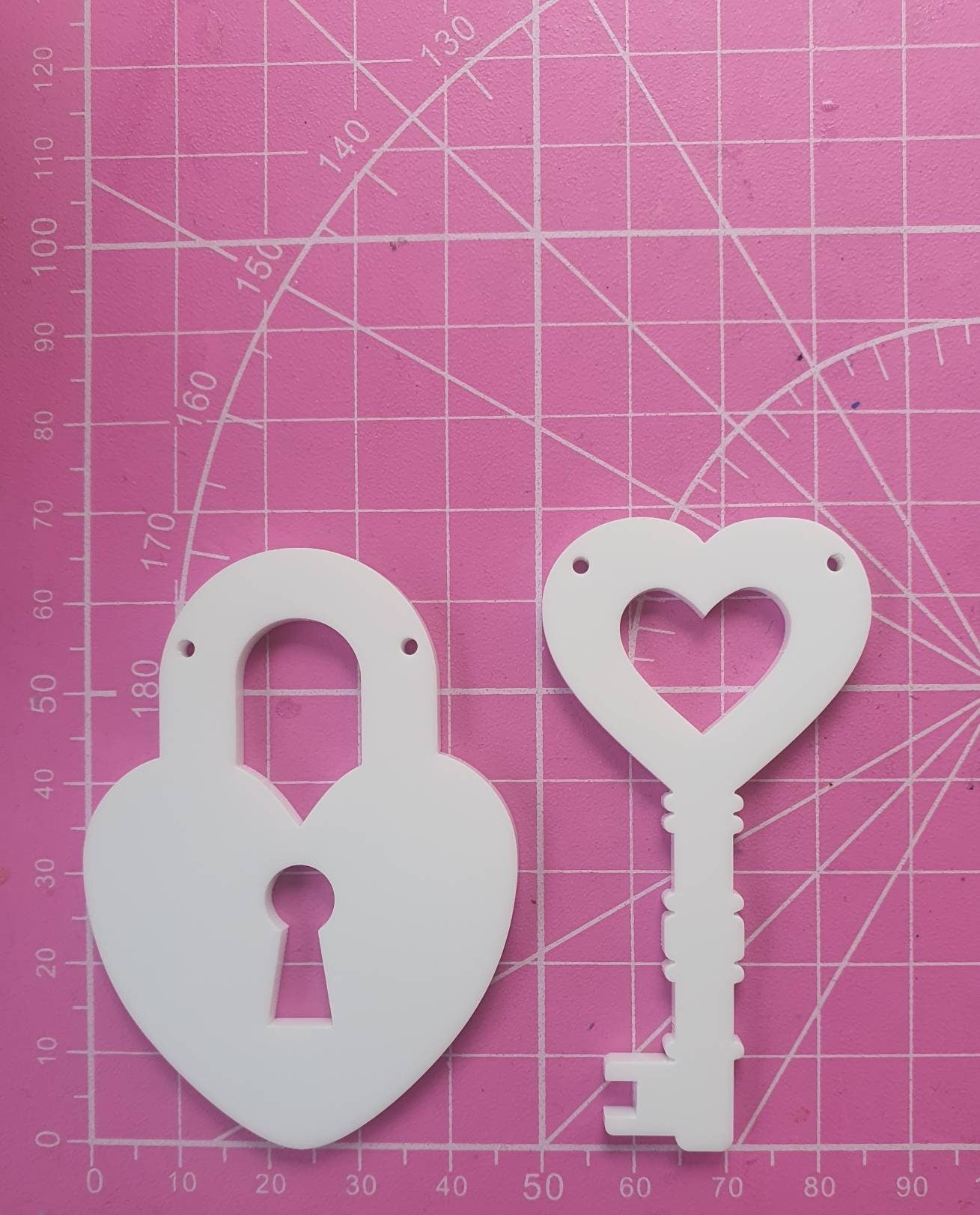 Large Lock & Key Silicone Mould