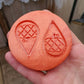 Patterned Pumpkin Earrings Silicone Mould