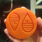 2 inch Striped Pumpkin Earrings Silicone Mould