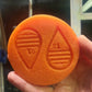 2 inch Striped Pumpkin Earrings Silicone Mould