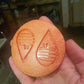2 inch Striped Pumpkin Earrings Silicone Mould