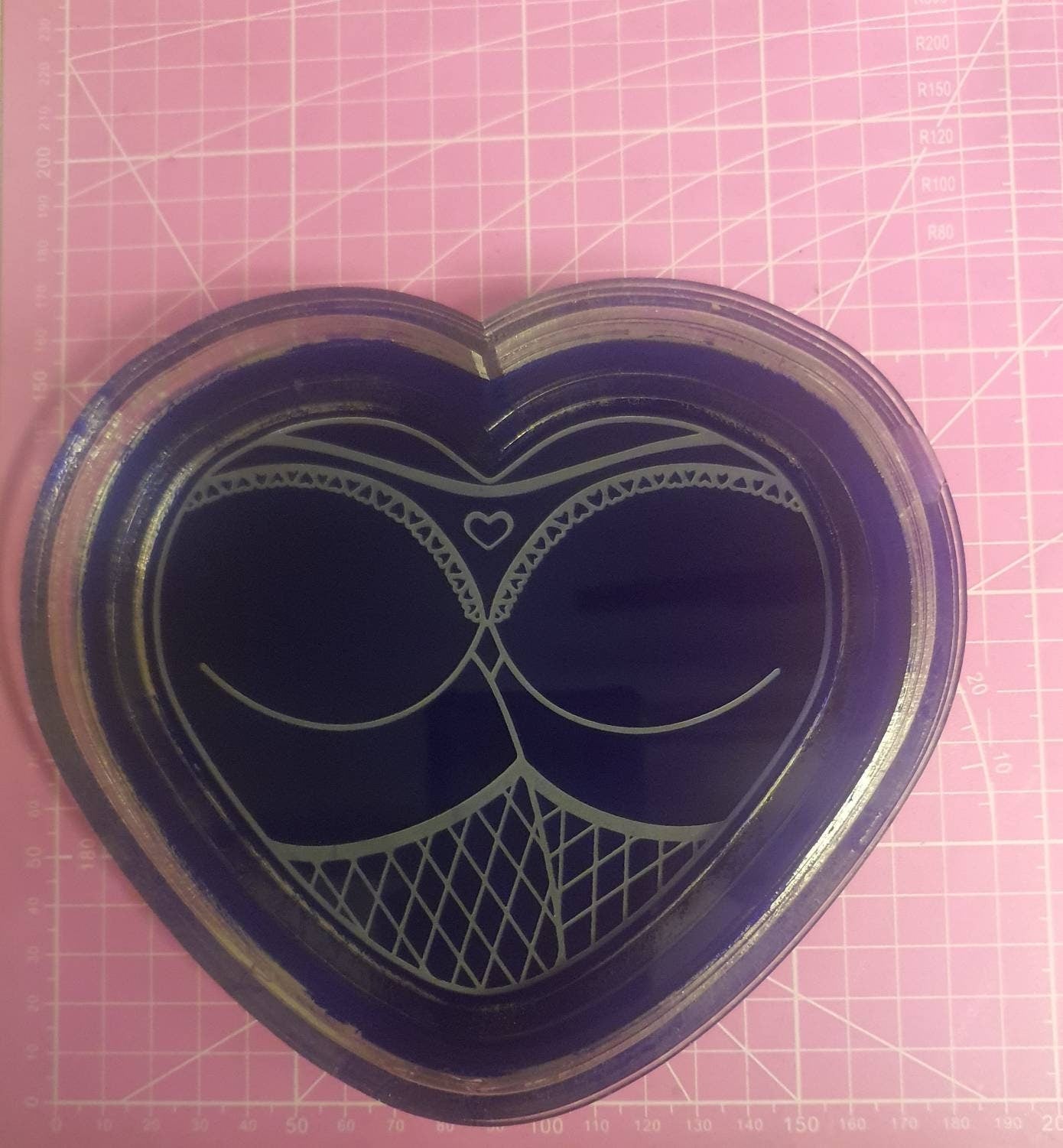 6 inch Sexy Ass Tray Silicone Mould