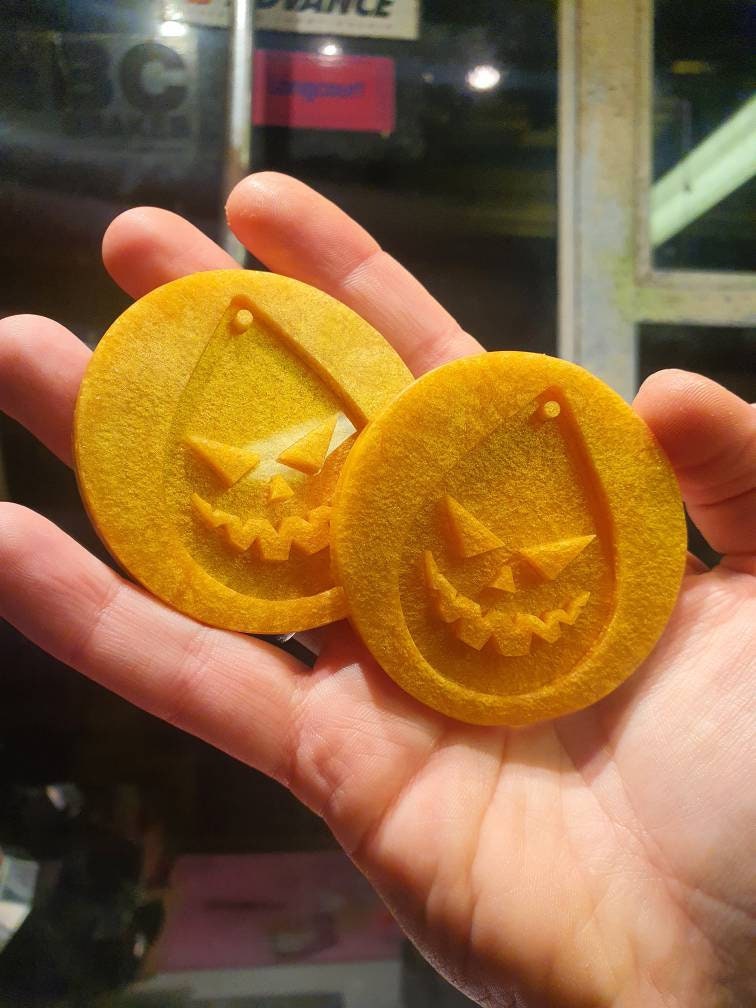 2 inch Evil Pumpkin Face Silicone Moulds