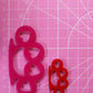 Little & Large Heart Knuckle Dusters Silicone Mould