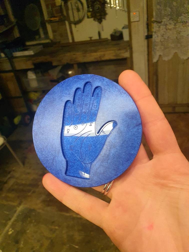 3 inch Palmistry Hand Silicone Mould
