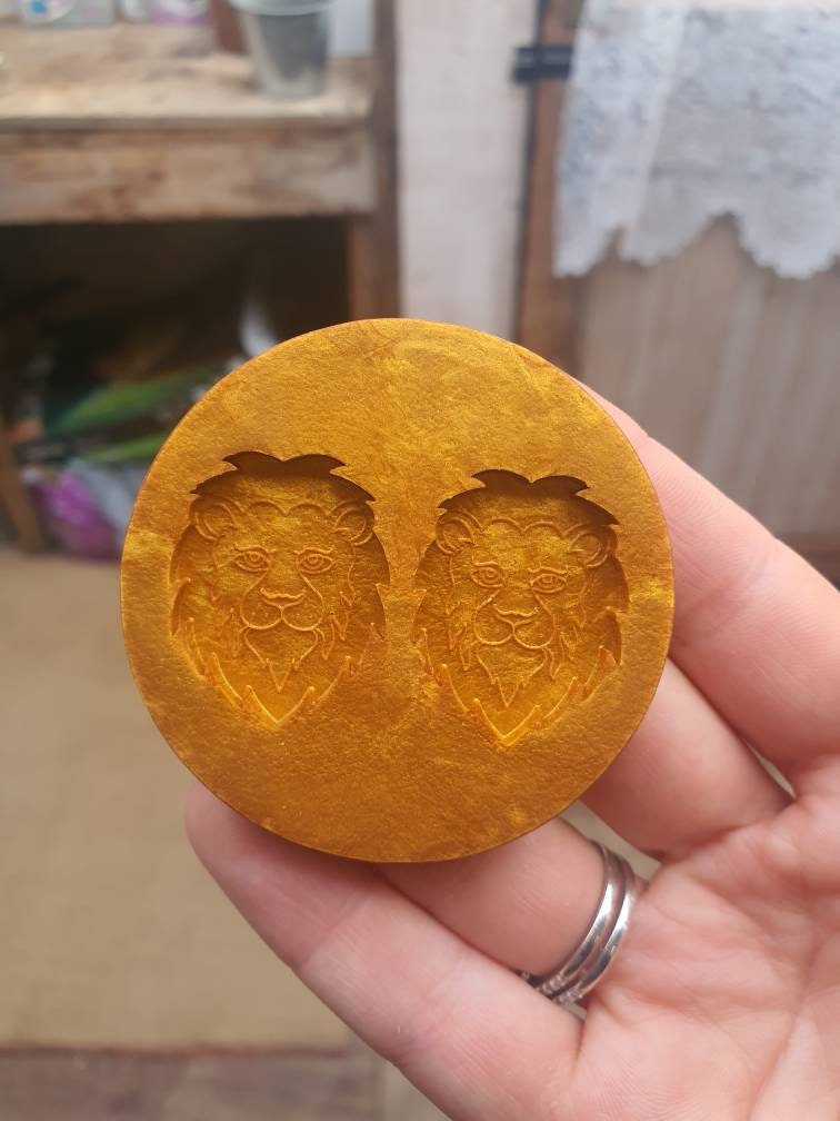 1.1 inch Lion Faces Silicone Mould