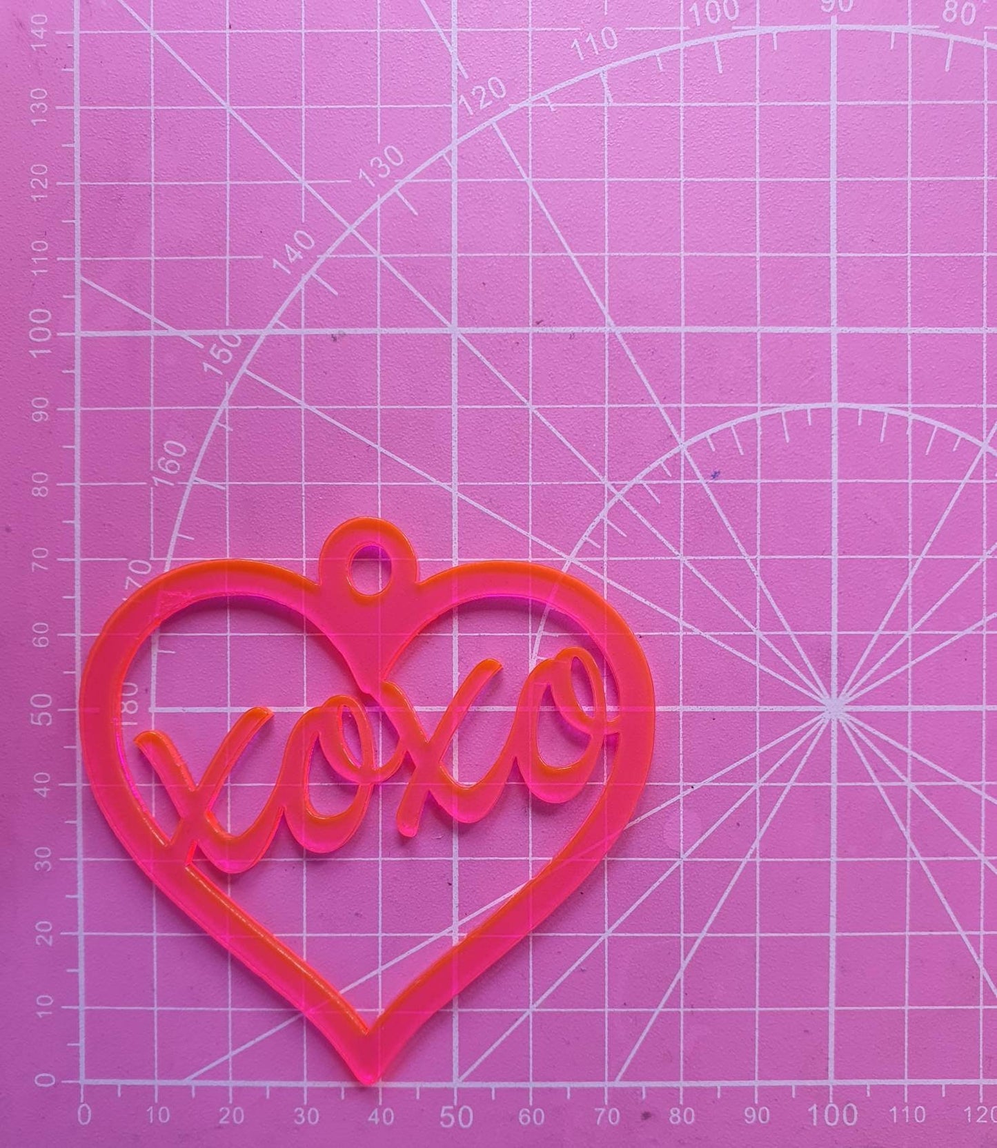 3 inch XOXO Heart Earrings Silicone Moulds