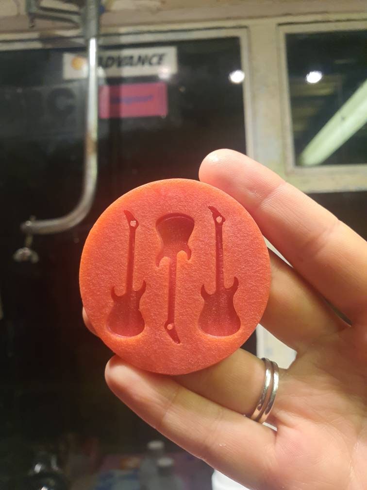 1.5 inch Guitars Silicone Mould