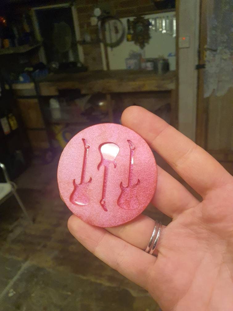 1.5 inch Guitars Silicone Mould
