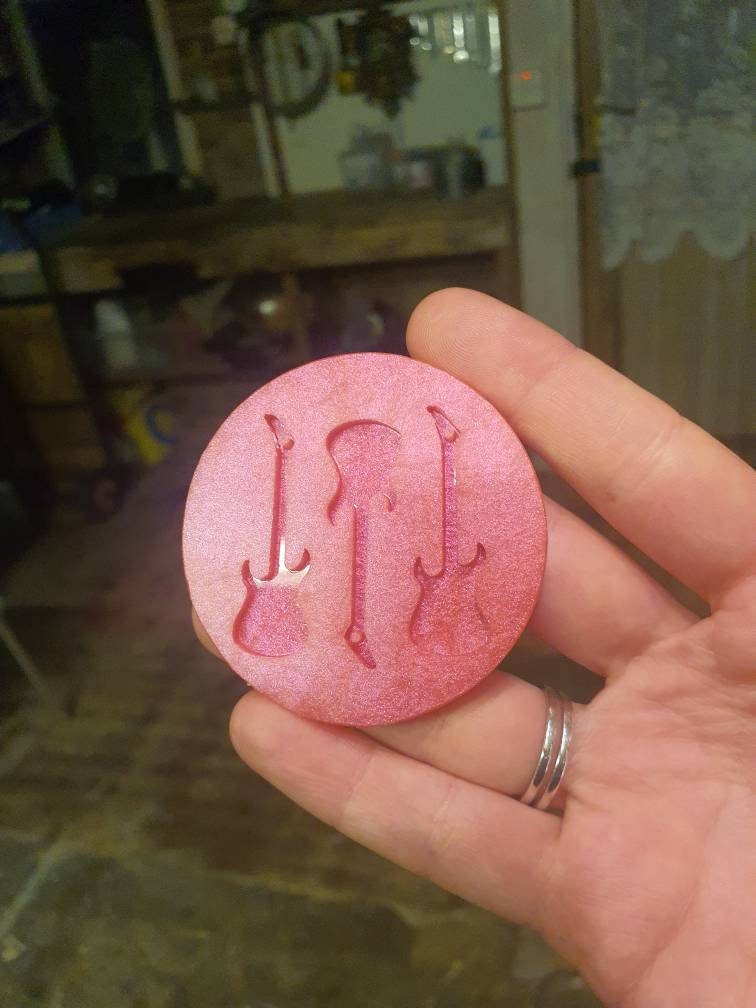1.5 inch Guitars Silicone Mould
