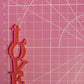 3 inch Love Earrings Silicone Mould