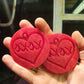 2 inch XOXO Heart Earrings Silicone Moulds