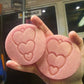 3 inch Stacked Heart Earrings Silicone Moulds