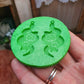 2 inch Floral Snake Earrings Silicone Mould